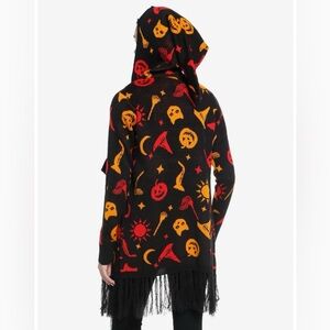 HOT TOPIC Hocus Pocus Dani Hooded Fringe Cardigan